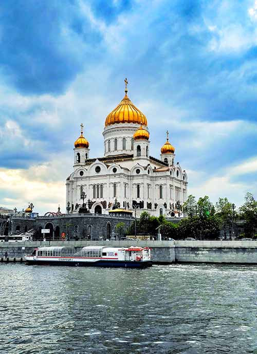 The Cathedral of Christ the Saviour a Russian Orthodox cathedral in Moscow, Russia